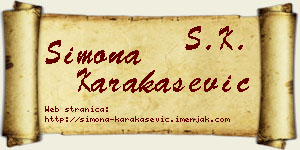 Simona Karakašević vizit kartica